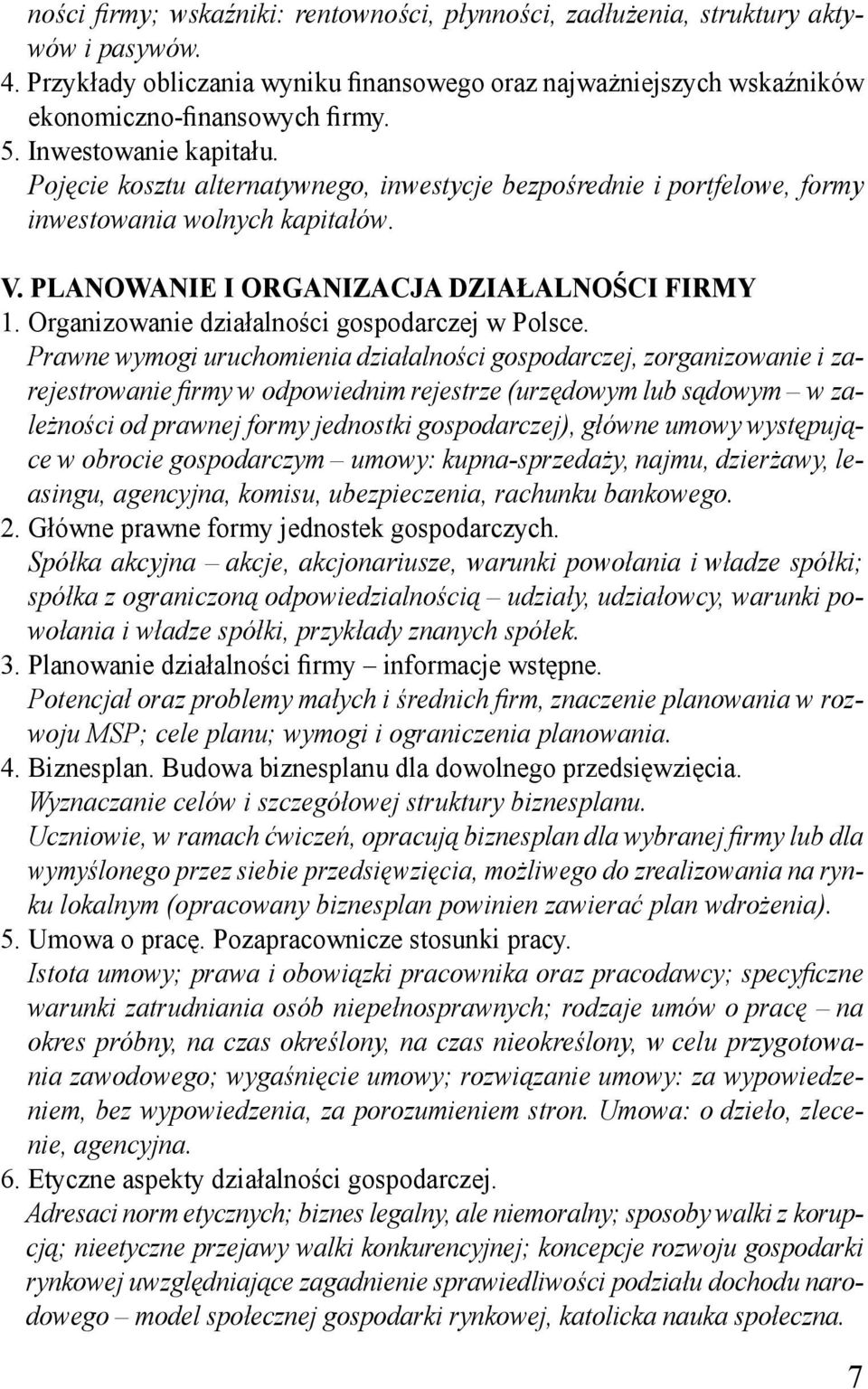 Organizowanie działalności gospodarczej w Polsce.