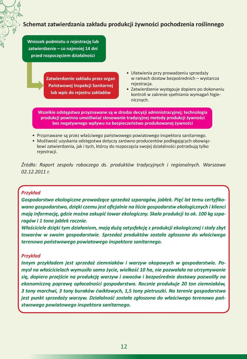 Zatwierdzenie występuje dopiero po dokonaniu kontroli w zakresie spełniania wymagań higienicznych.