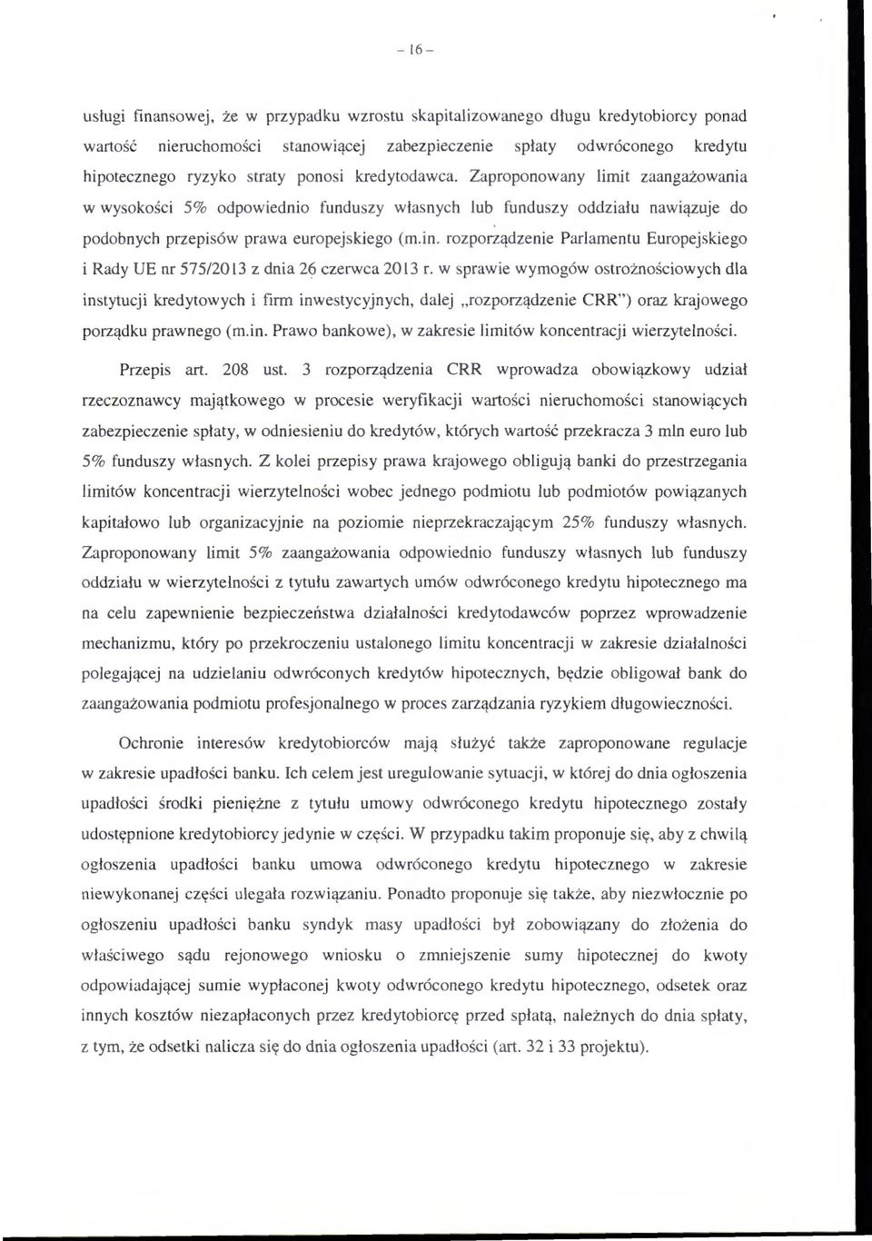 rozporządzenie Parlamentu Europejskiego i Rady UE nr 575/2013 z dnia 26 czerwca 2013 r.