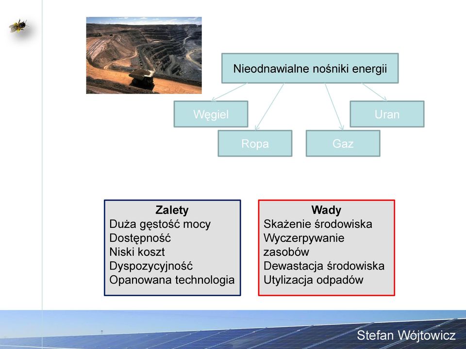 Dyspozycyjność Opanowana technologia Wady Skażenie