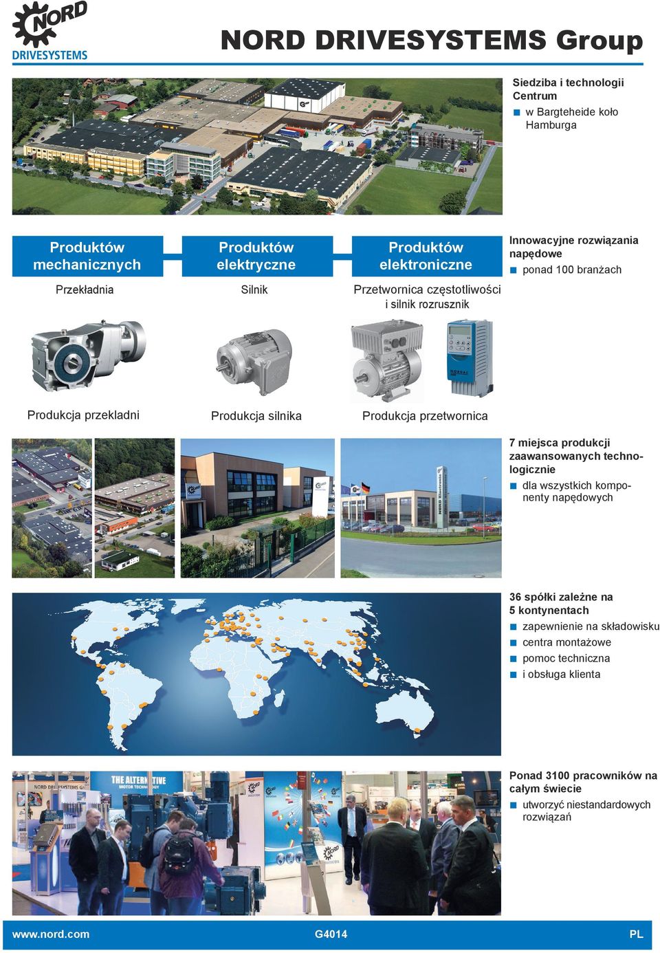 napędowe ponad 100 branżach 7 miejsca produkcji zaawansowanych technologicznie dla wszystkich kompo nenty napędowych 36 spółki zależne na 5 kontynentach