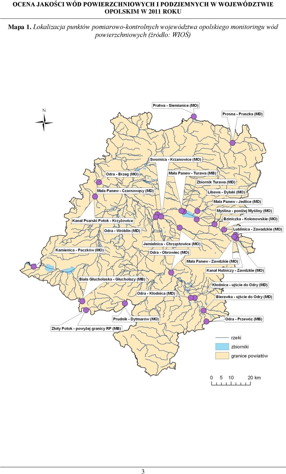 Lokalizacja punktów pomiarowo-kontrolnych