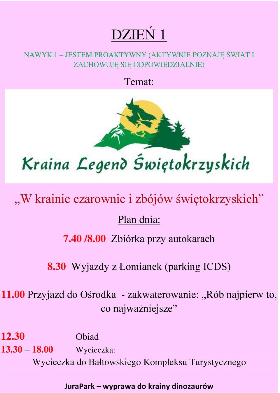 30 Wyjazdy z Łomianek (parking ICDS) 11.