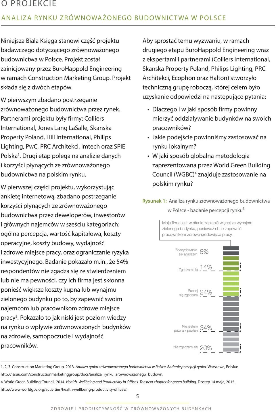 W pierwszym zbadano postrzeganie zrównoważonego budownictwa przez rynek.