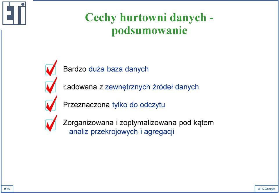 Przeznaczona tylko do odczytu Zorganizowana i