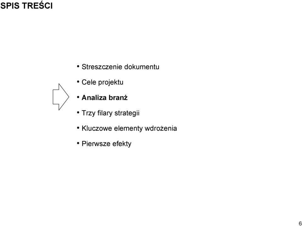 branż Trzy filary strategii