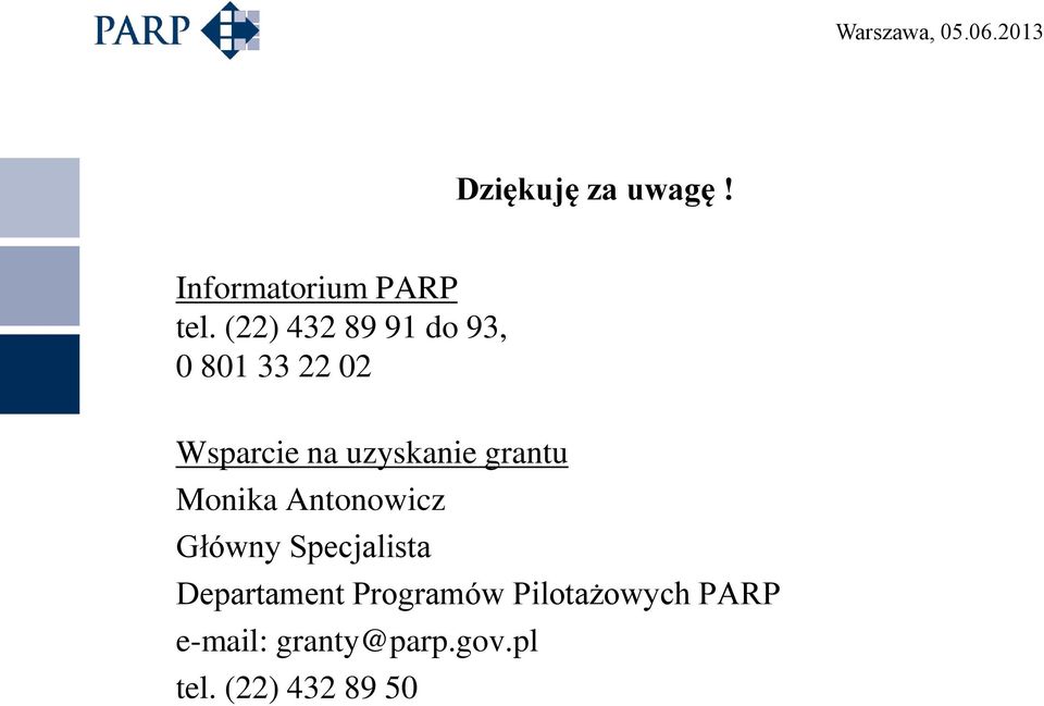 Antonowicz Główny Specjalista Departament