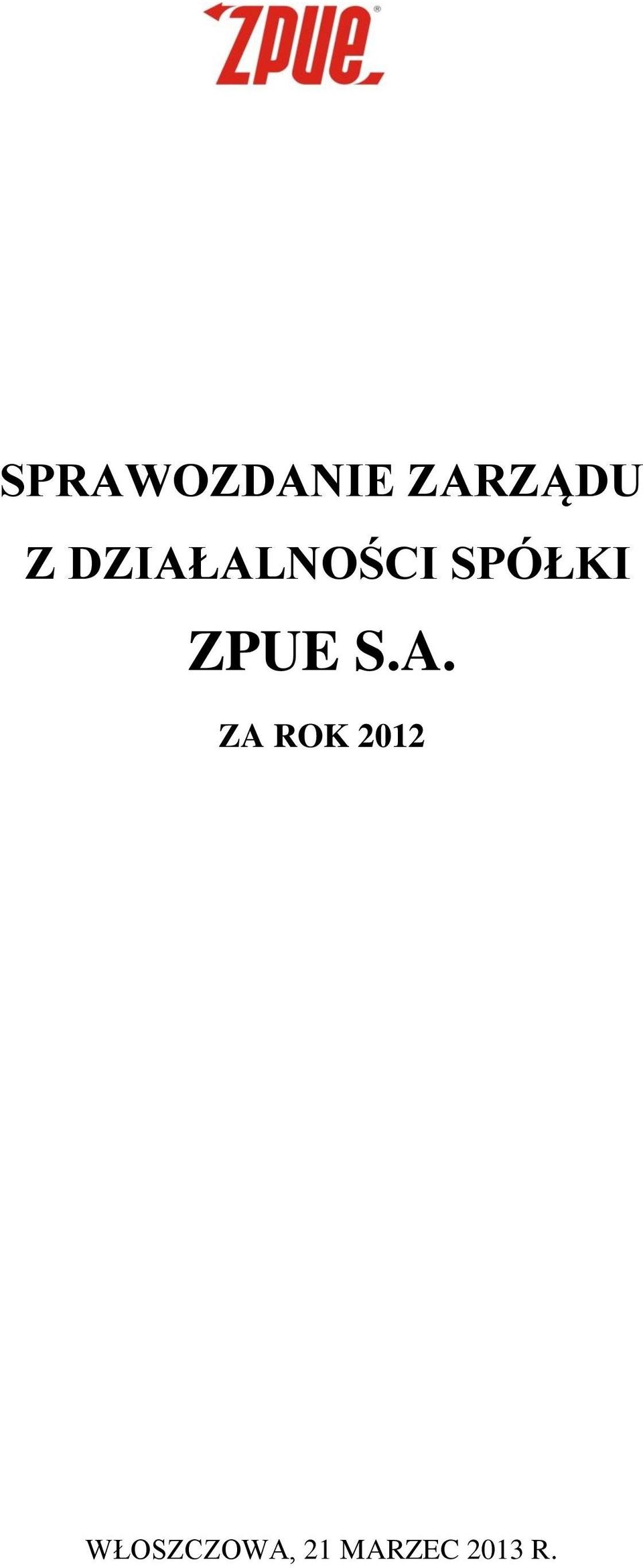 ZPUE S.A.