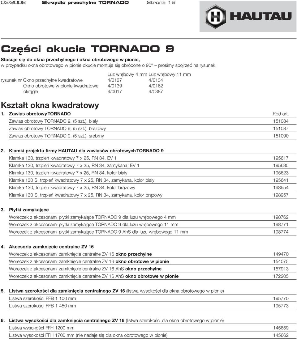 Luz wrębowy 4 mm Luz wrębowy 11 mm rysunek nr Okno przechylne kwadratowe 4/0127 4/0134 Okno obrotowe w pionie kwadratowe 4/0139 4/0162 okrągłe 4/0017 4/0387 Kształt okna kwadratowy 1.