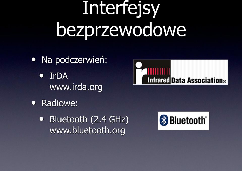 irda.org Radiowe: