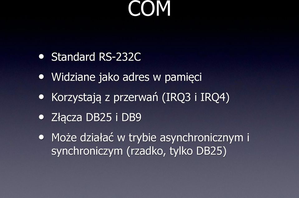 Złącza DB25 i DB9 Może działać w trybie