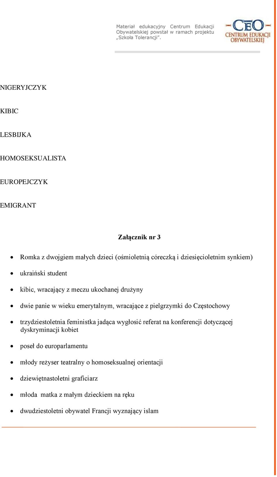 Częstochowy trzydziestoletnia feministka jadąca wygłosić referat na konferencji dotyczącej dyskryminacji kobiet poseł do europarlamentu młody