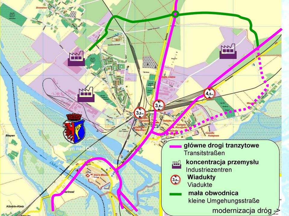 Industriezentren Wiadukty 3,8m Viadukte mała