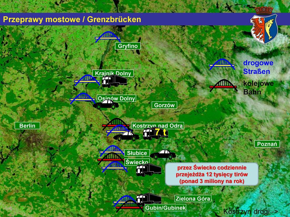 Świecko 7 t przez Świecko codziennie przejeżdża 12 tysięcy tirów (ponad