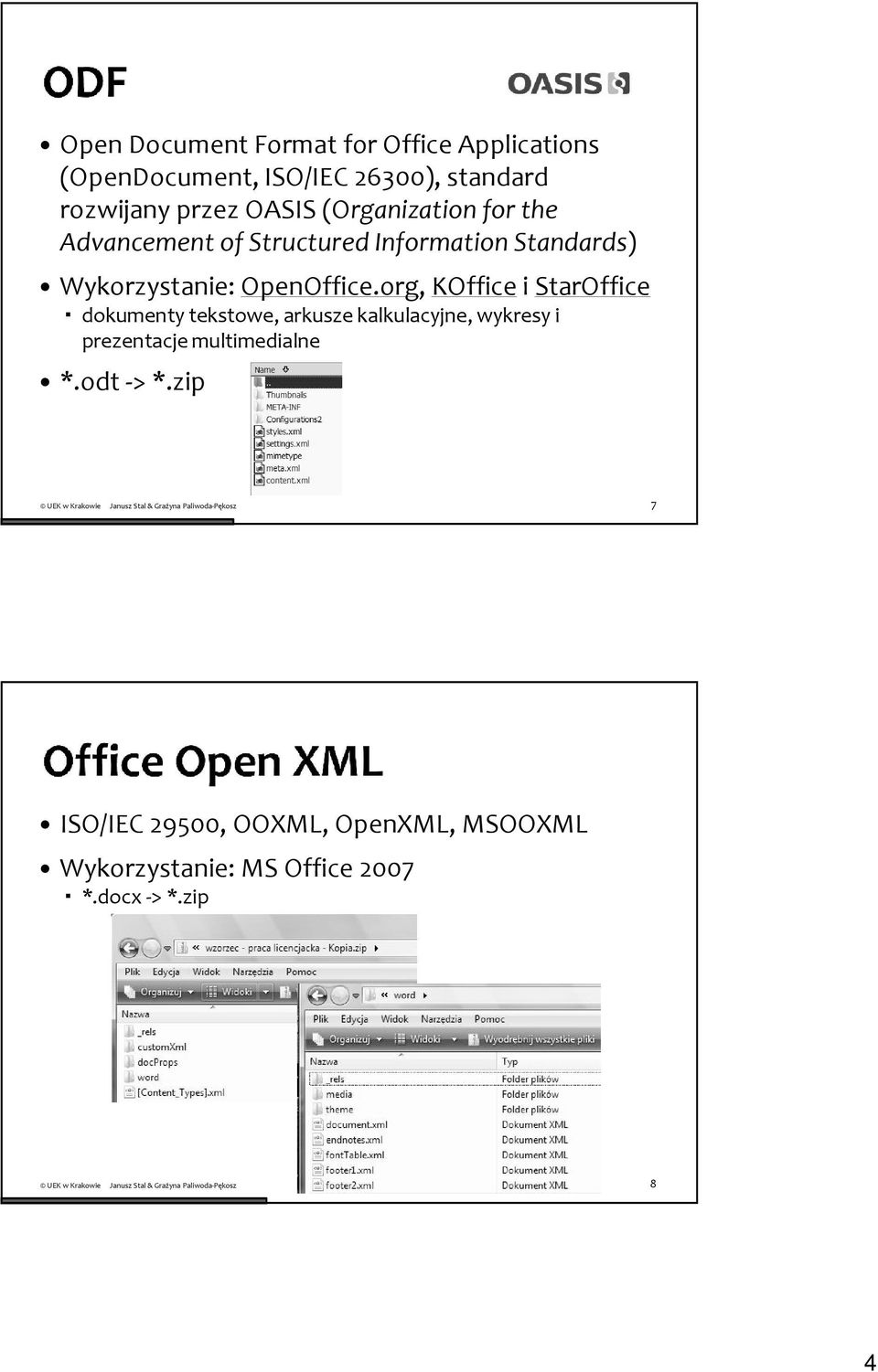org, KOffice i StarOffice dokumenty tekstowe, arkusze kalkulacyjne, wykresy i prezentacje