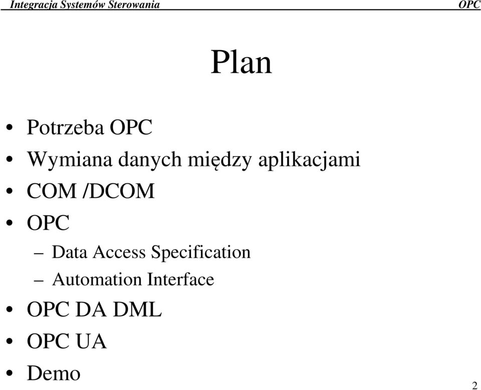 Data Access Specification