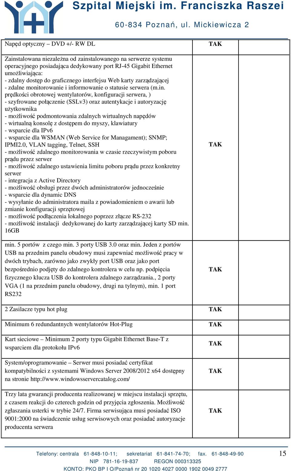 erfejsu Web karty zarządzającej - zdalne monitorowanie i inf