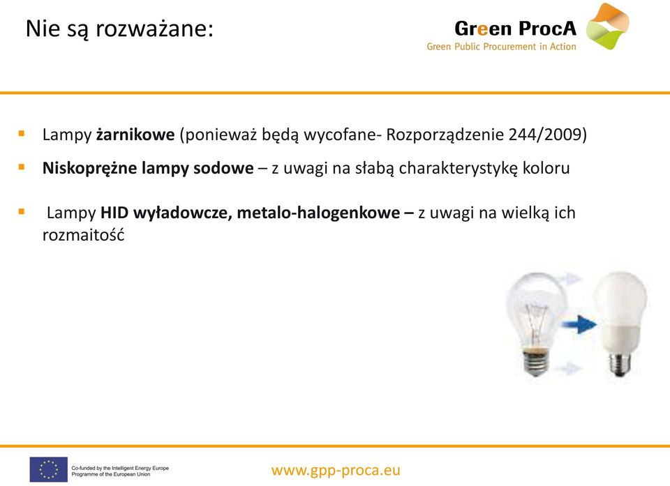 sodowe z uwagi na słabą charakterystykę koloru Lampy