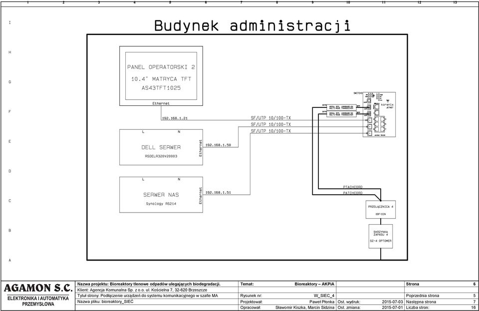 systemu komunikacyjnego