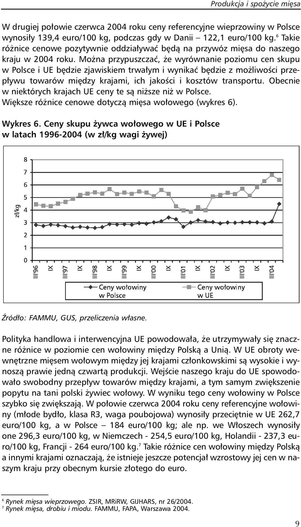 Można przypuszczać, że wyrównanie poziomu cen skupu w Polsce i UE będzie zjawiskiem trwałym i wynikać będzie z możliwości przepływu towarów między krajami, ich jakości i kosztów transportu.