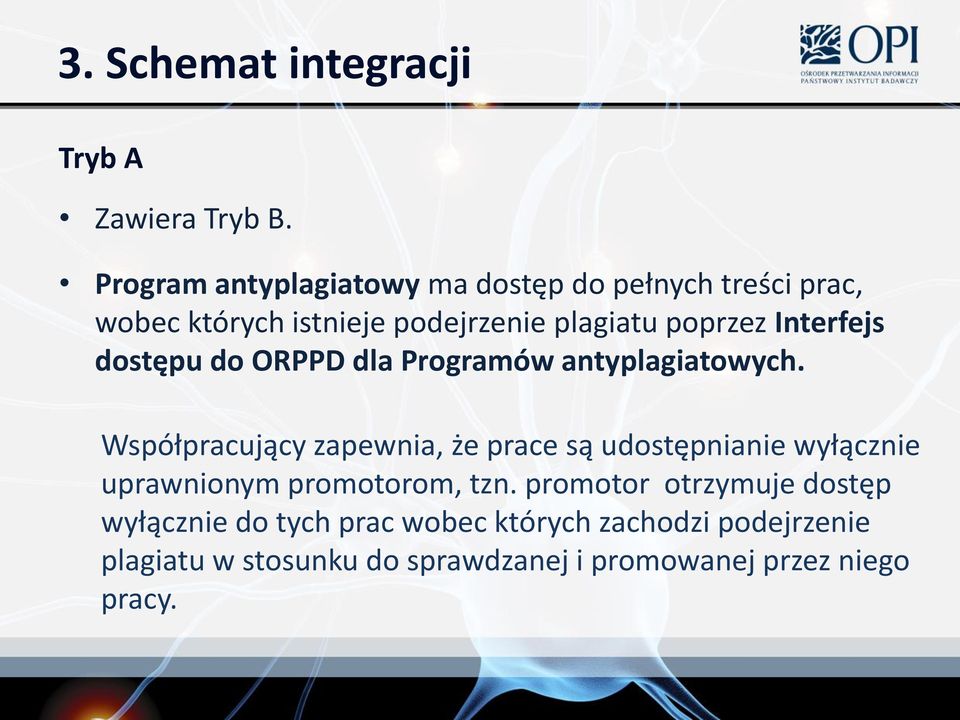 Interfejs dostępu do ORPPD dla Programów antyplagiatowych.