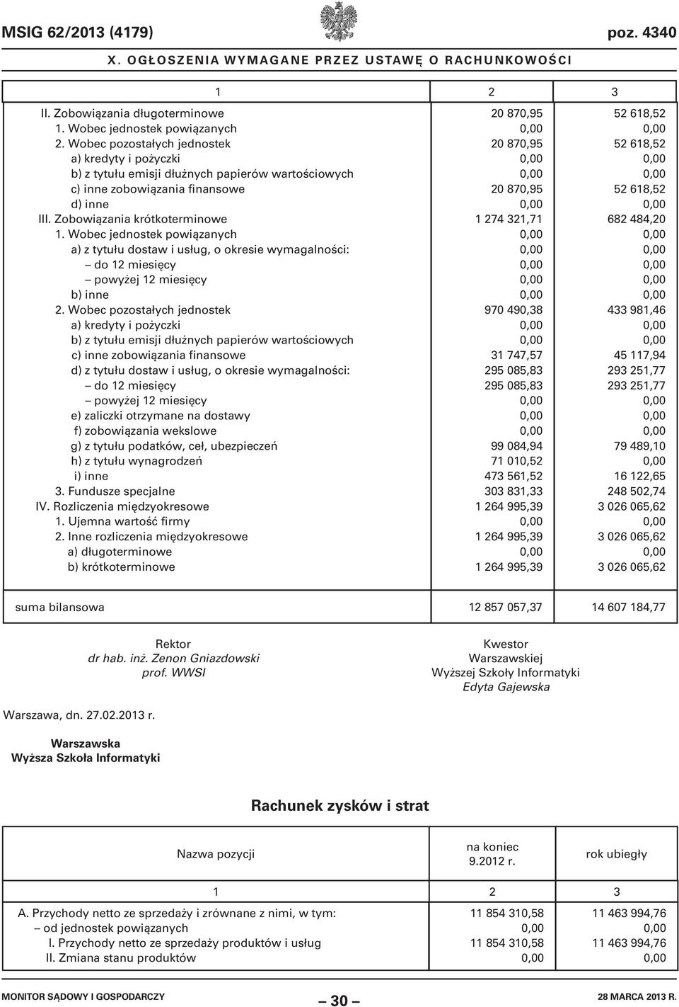 Wobec jednostek powiązanych a) z tytułu dostaw i usług, o okresie wymagalności: do 12 miesięcy powyżej 12 miesięcy b) inne 2.