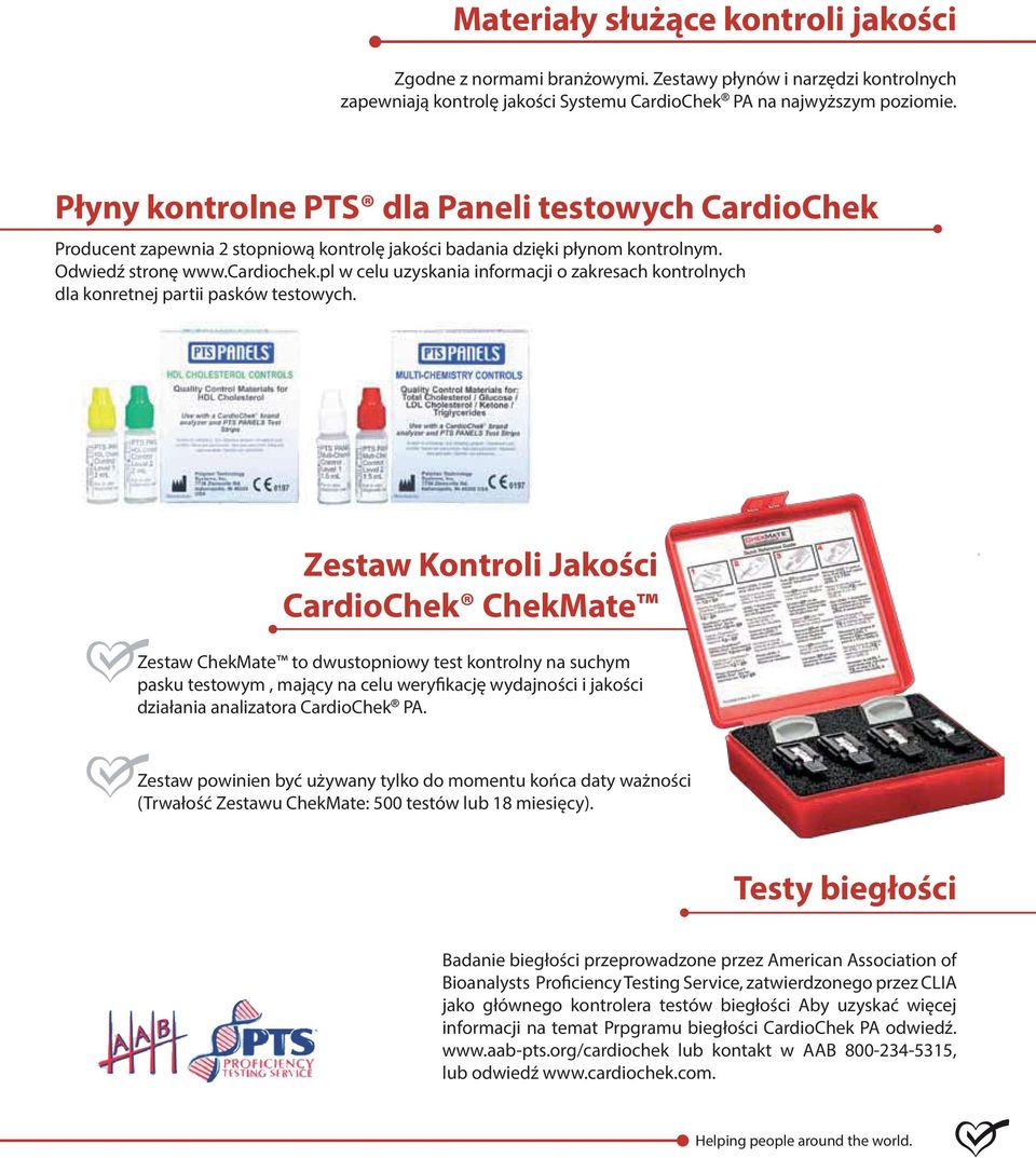 pl w celu uzyskania informacji o zakresach kontrolnych dla konretnej partii pasków testowych.