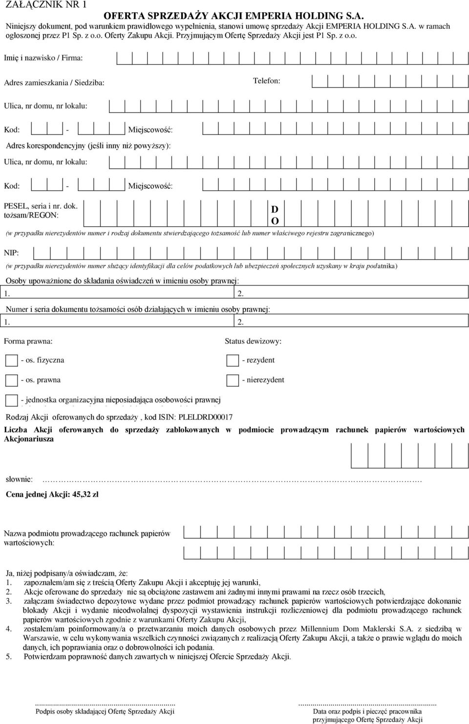 Adres korespondencyjny (jeśli inny niż powyższy): Ulica, nr domu, nr lokalu: Kod: - Miejscowość: PESEL, seria i nr. dok.