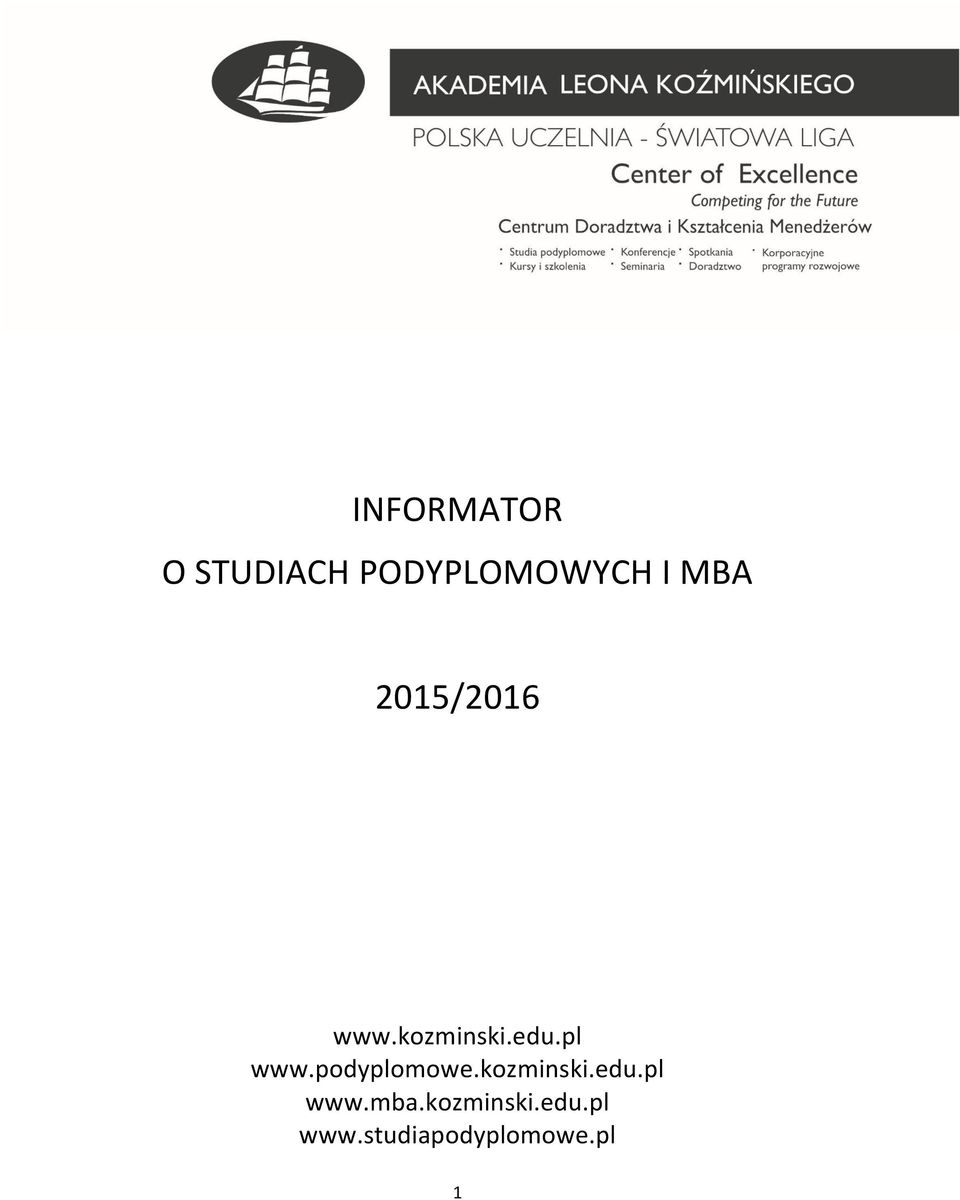 podyplomowe.kozminski.edu.pl www.mba.