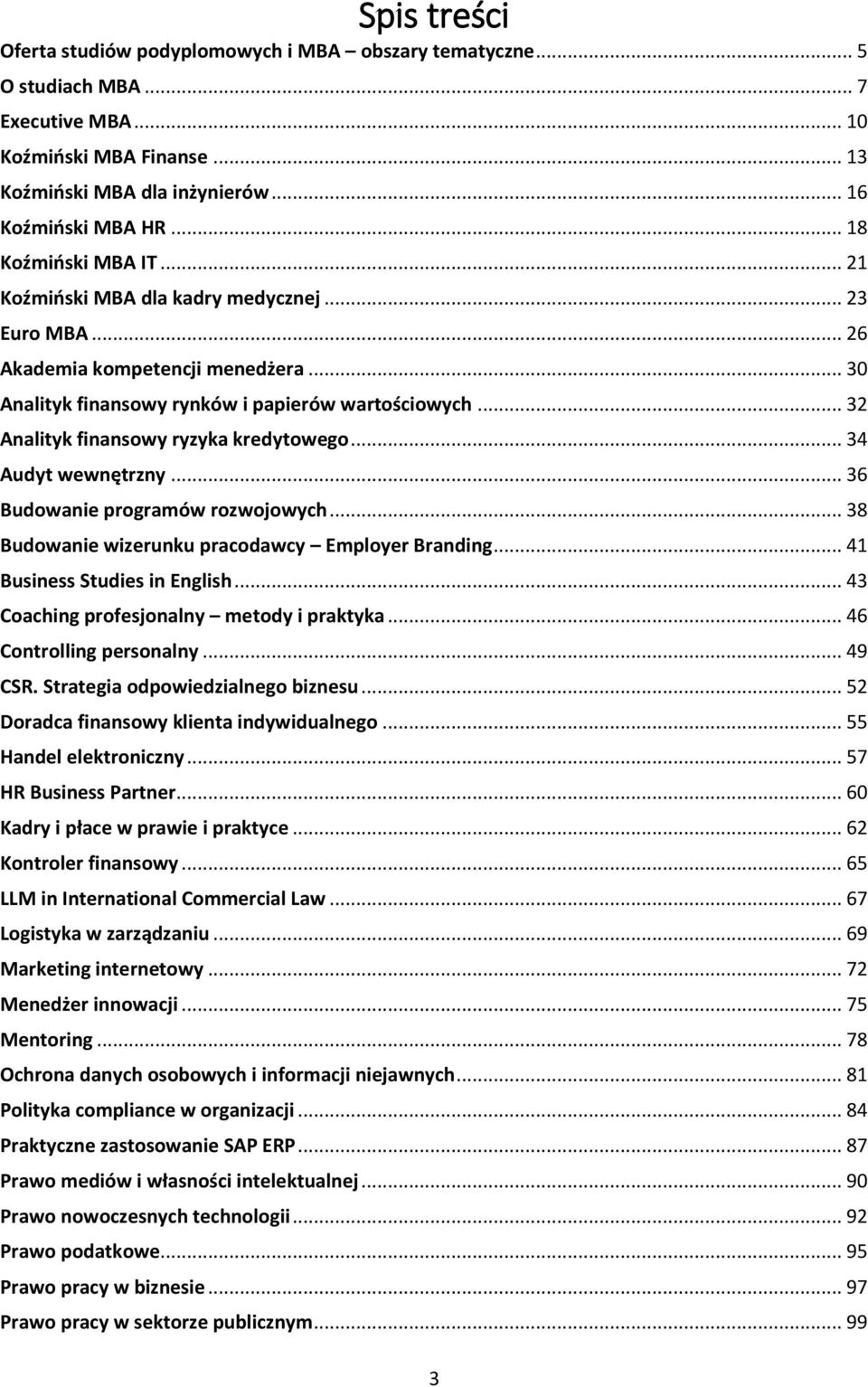 .. 32 Analityk finansowy ryzyka kredytowego... 34 Audyt wewnętrzny... 36 Budowanie programów rozwojowych... 38 Budowanie wizerunku pracodawcy Employer Branding... 41 Business Studies in English.