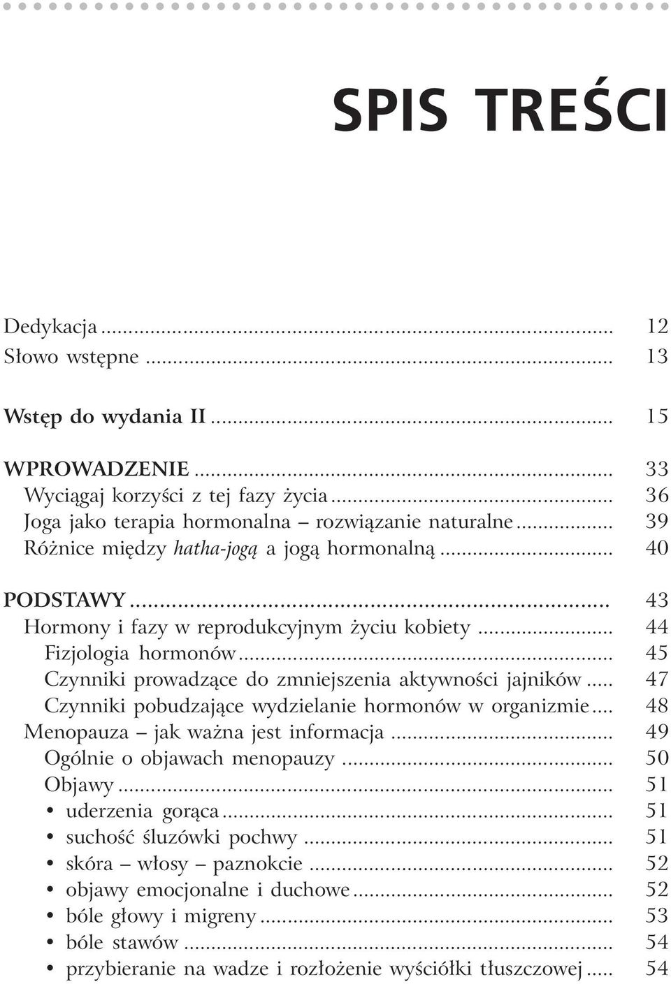 .. 45 Czynniki prowadzące do zmniejszenia aktywności jajników... 47 Czynniki pobudzające wydzielanie hormonów w organizmie... 48 Menopauza jak ważna jest informacja.