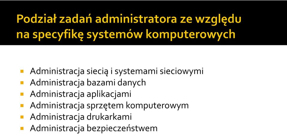 aplikacjami Administracja sprzętem