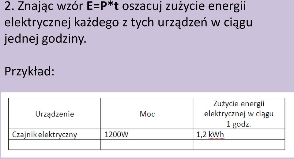 każdego z tych urządzeń w