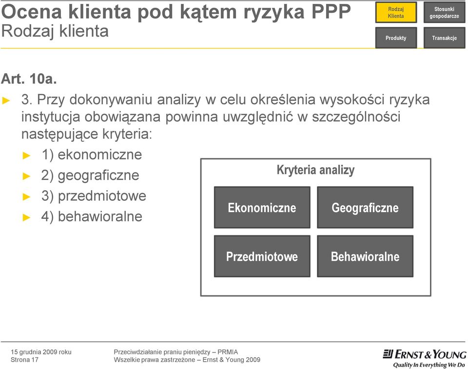 Przy dokonywaniu analizy w celu określenia wysokości ryzyka instytucja obowiązana powinna uwzględnić w