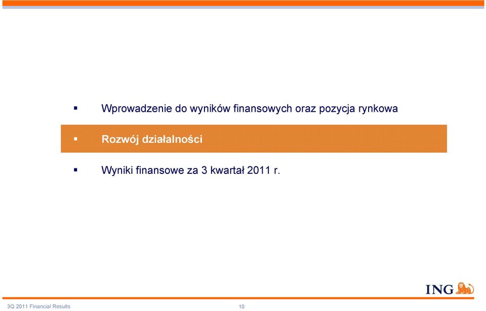 działalności Wyniki finansowe za 3