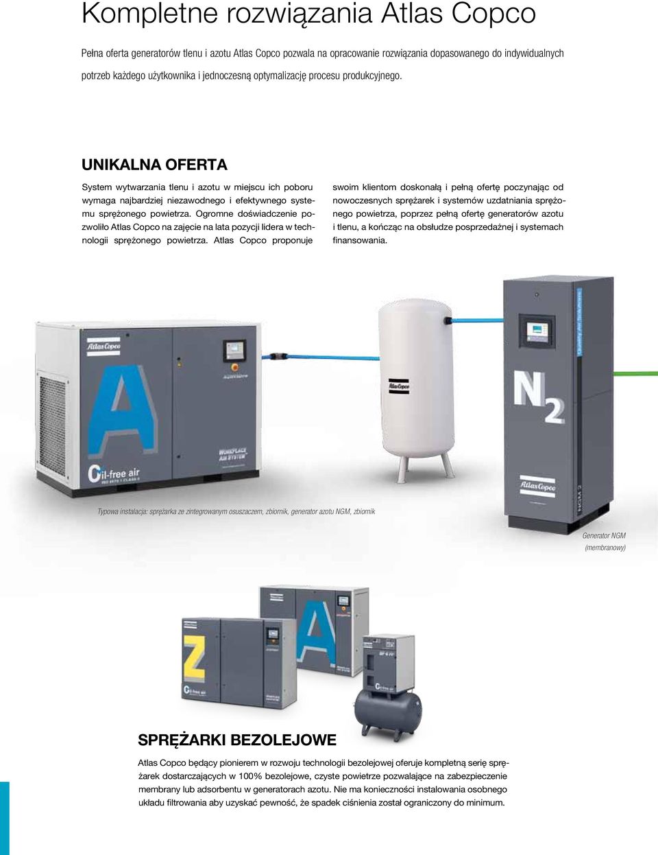 Ogromne doświadczenie pozwoliło Atlas Copco na zajęcie na lata pozycji lidera w technologii sprężonego powietrza.