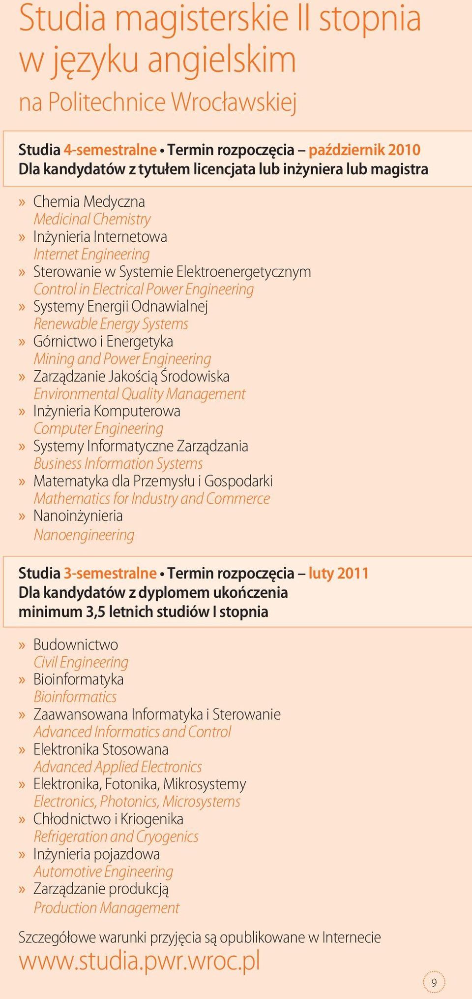 Renewable Energy Systems Górnictwo i Energetyka Mining and Power Engineering Zarządzanie Jakością Środowiska Environmental Quality Management Inżynieria Komputerowa Computer Engineering Systemy