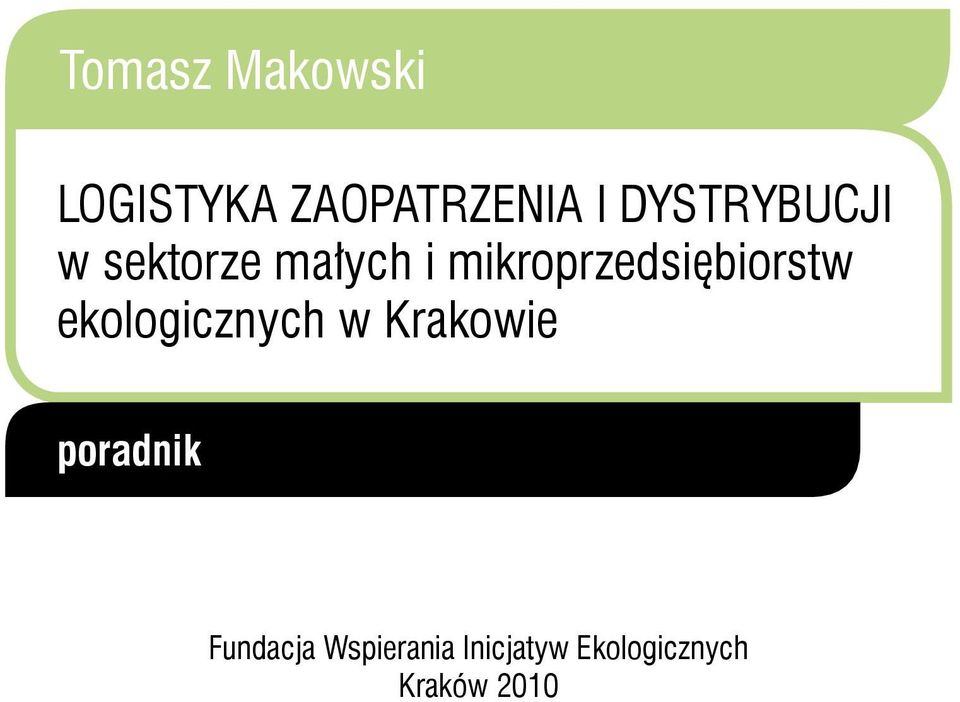 mikroprzedsiębiorstw ekologicznych w Krakowie