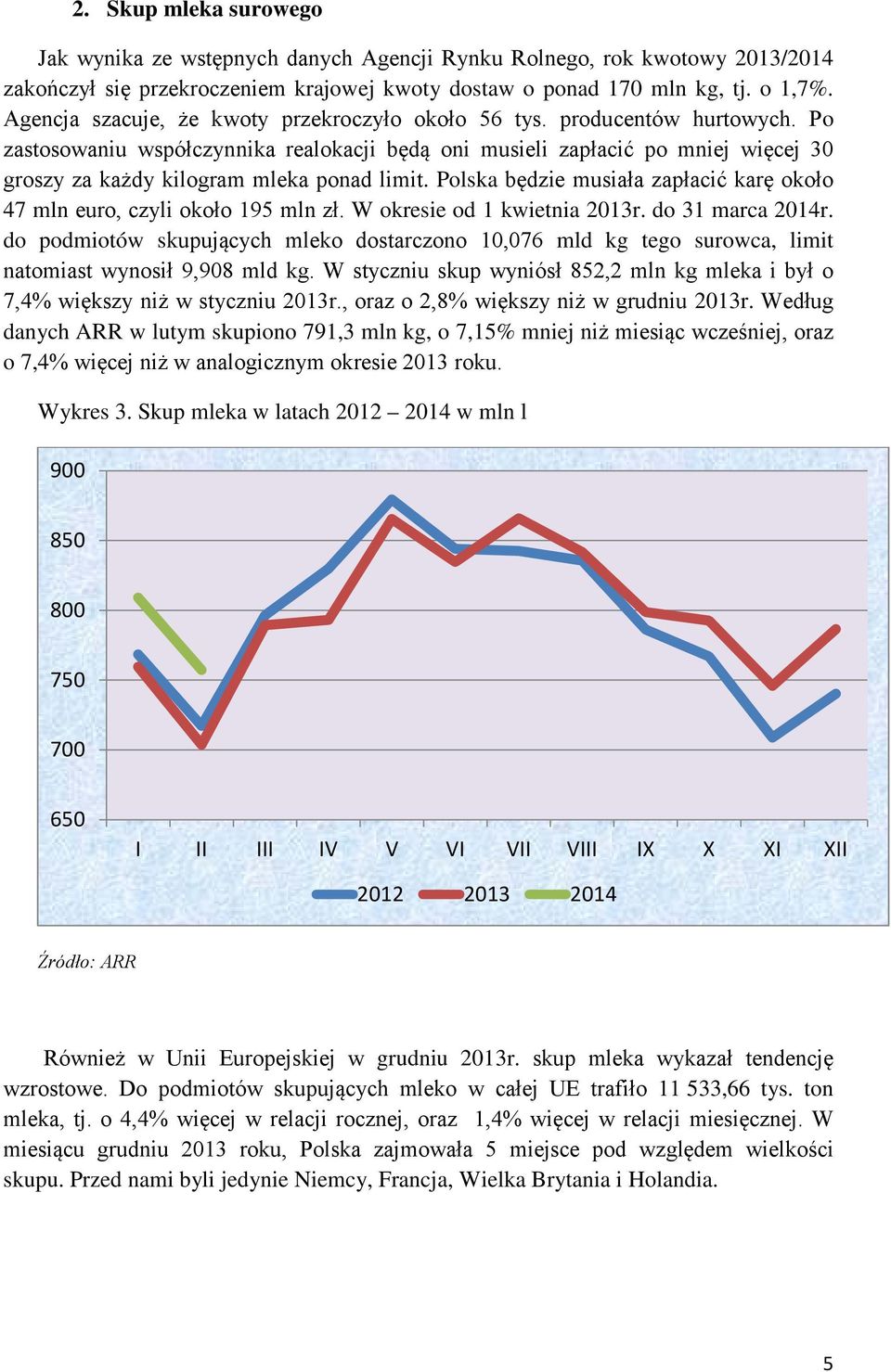 Po zastosowaniu współczynnika realokacji będą oni musieli zapłacić po mniej więcej 30 groszy za każdy kilogram mleka ponad limit.