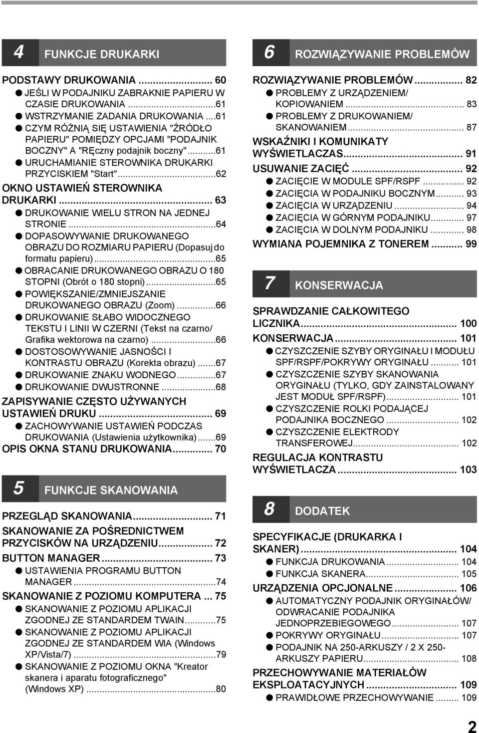 ..6 OKNO USTAWIEŃ STEROWNIKA DRUKARKI... 6 DRUKOWANIE WIELU STRON NA JEDNEJ STRONIE...6 DOPASOWYWANIE DRUKOWANEGO OBRAZU DO ROZMIARU PAPIERU (Dopasuj do formatu papieru).