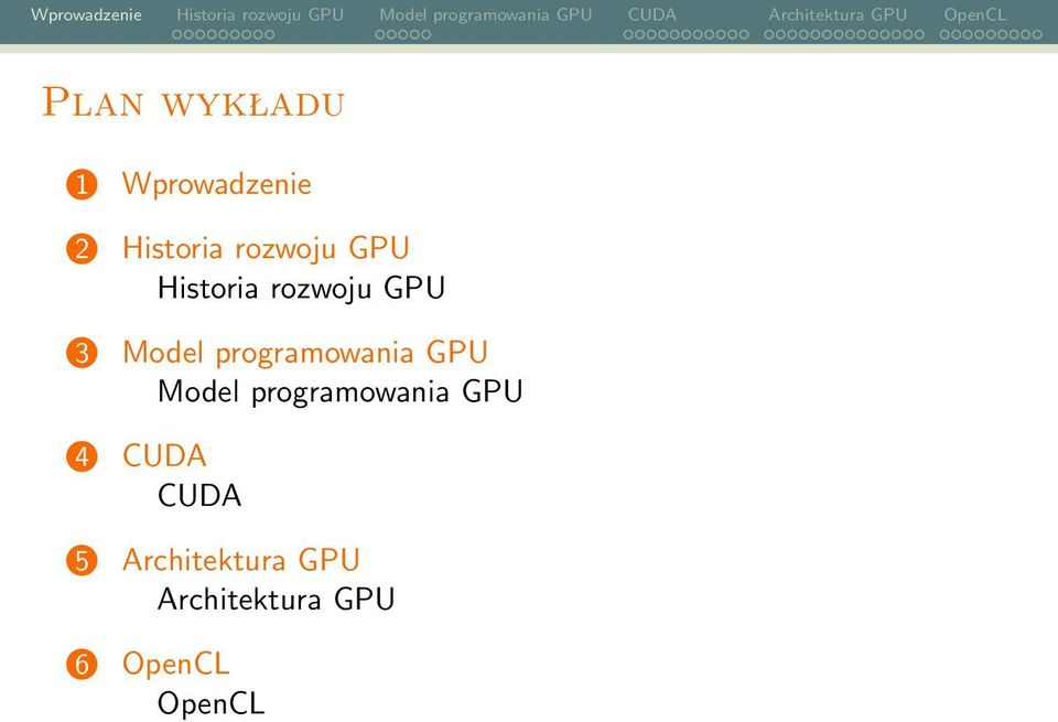 GPU Model programowania GPU 4 CUDA CUDA 5