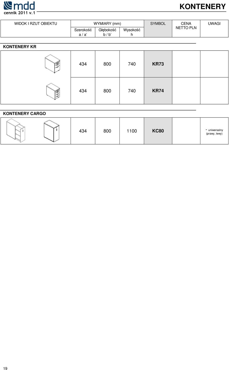 KR74 KONTENERY CARGO 434 800 1100