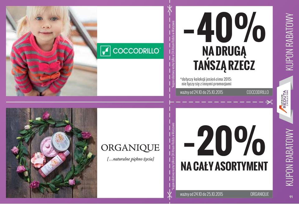 innymi promocjami COCCODRILLO NA CAŁY