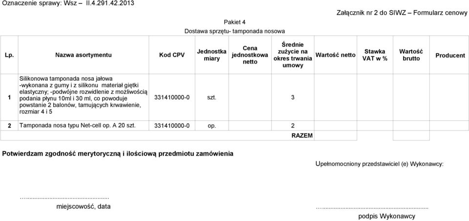 gumy i z silikonu materiał giętki elastyczny; -podwójne rozwidlenie z możliwością 1 podania płynu 10ml i 30 ml, co powoduje