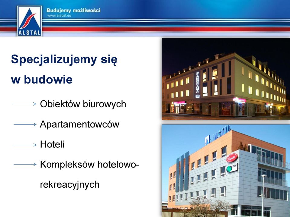 biurowych Apartamentowców