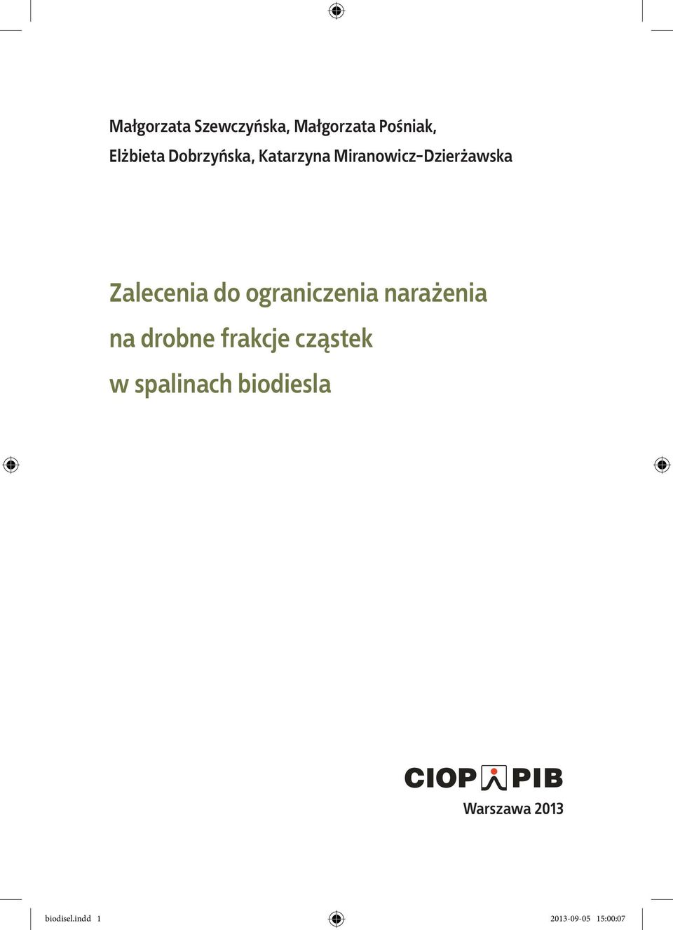 ograniczenia narażenia na drobne frakcje cząstek w