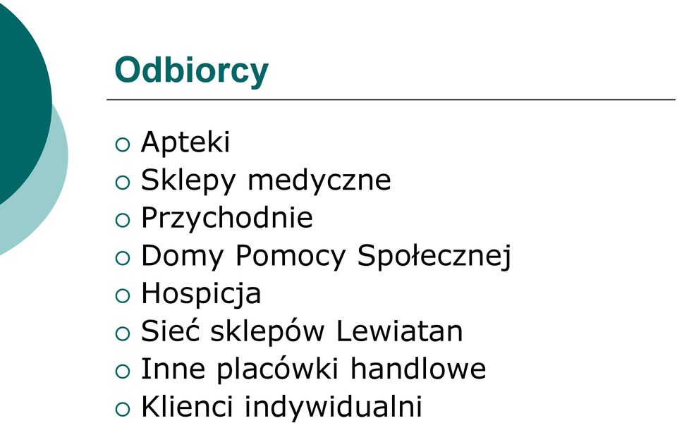 Hospicja Sieć sklepów Lewiatan Inne