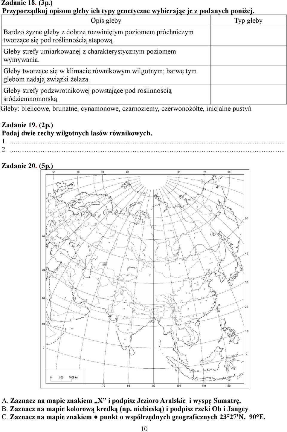 Gleby tworzące się w klimacie równikowym wilgotnym; barwę tym glebom nadają związki żelaza. Gleby strefy podzwrotnikowej powstające pod roślinnością śródziemnomorską.