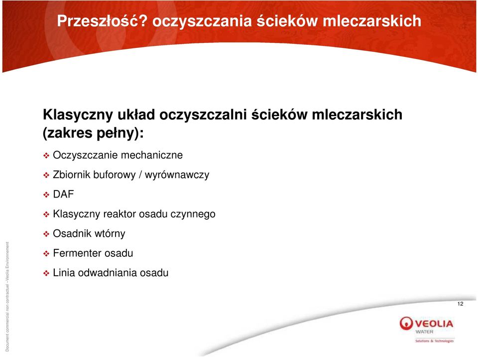 ścieków mleczarskich (zakres pełny): Oczyszczanie mechaniczne