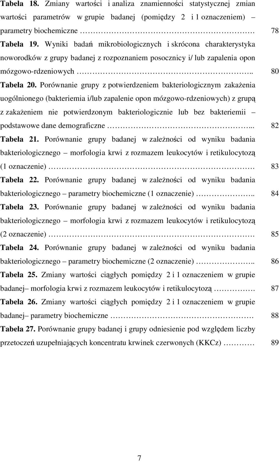 Porównanie grupy z potwierdzeniem bakteriologicznym zakaŝenia uogólnionego (bakteriemia i/lub zapalenie opon mózgowo-rdzeniowych) z grupą z zakaŝeniem nie potwierdzonym bakteriologicznie lub bez